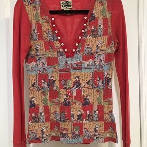 Lucky Brand Asian Inspired Shirt
